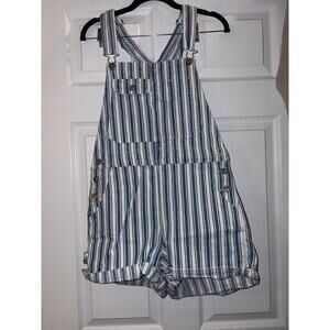 Striped overalls